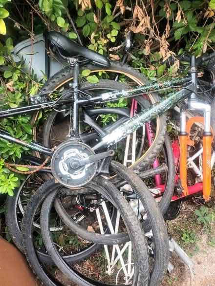 Photo of free 3 x bike frames,wheels and tyres (Bedmond WD5) #1
