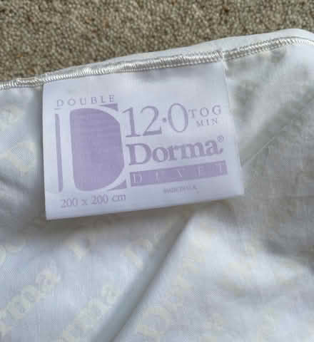 Photo of free 12 tog Dorma Double Duvet (Off Chestnut Drive TA1) #4