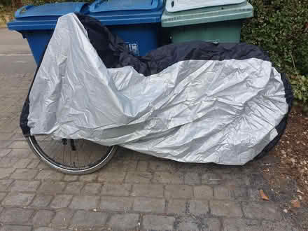 Photo of free Bike cover, silver with a black stripe. (Marston OX3) #1