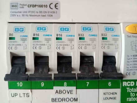 Photo of free Electrical distribution board items and fused switch box (Orton CA10) #2