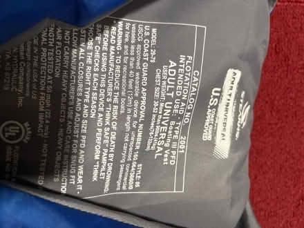 Photo of free New Life Jacket - Adult Size (Gregory St, Waltham MA) #2