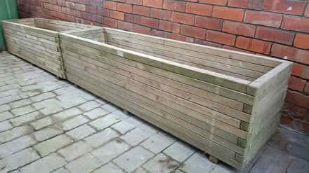 Photo of free Wooden planters x2 (Dore, S17) #1