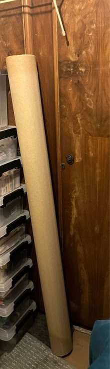 Photo of free ~1.5m cardboard tube - ferret toy? (Raynes Park SW20 9) #1