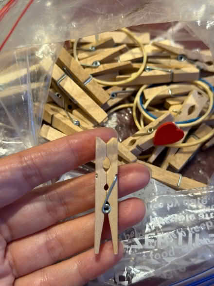 Photo of free Small wooden clips SE3 9FP (1 Ottley Dr, SE3) #2