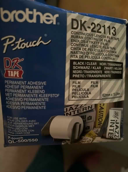 Photo of free Brother P-touch label roll **Transparent** (Stone Cross BN23) #1
