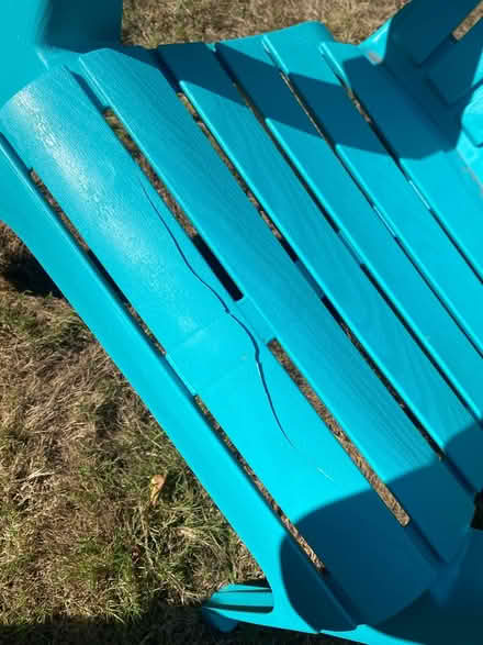 Photo of free Light blue Adirondack chair (Skyway) #2