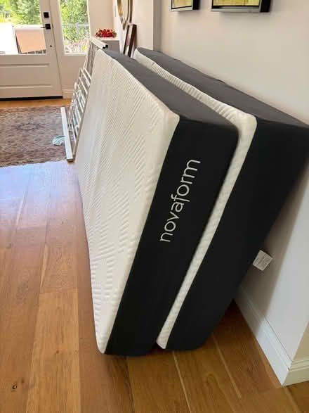 Photo of free 2 twin bed frames & mattresses (Tarzana 91356) #2