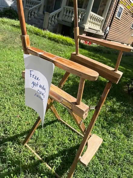 Photo of free director chair just order backs (820 aspen street nw) #1