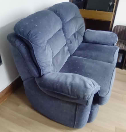 Photo of free Blue 2 seater sofa (Stockport SK3) #2