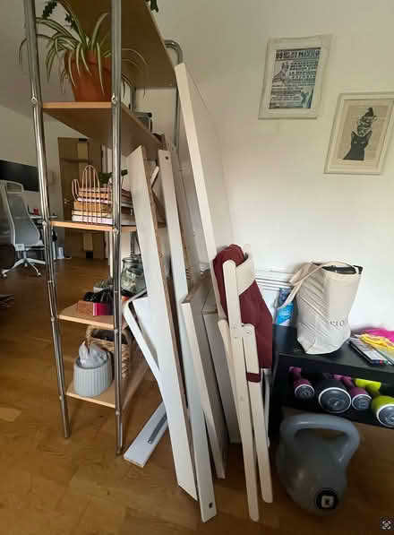 Photo of free White pre-loved IKEA desk + chair (New Cross SE14) #3