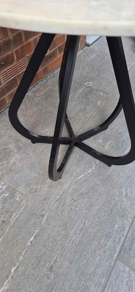 Photo of free Table and two chairs. Marble top (Kingswood ME17) #4