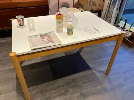 Photo of free Sturdy white kitchen table (Pinner HA5) #1