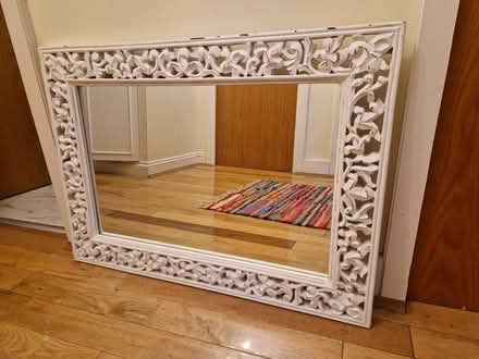 Photo of free White wooden mirror (Battersea SW11) #2