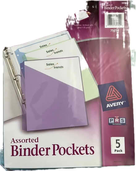 Photo of free Assorted Binder Pockets (Sunnvyale, near Ortega park) #1