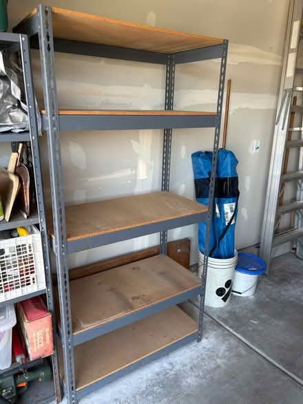 Photo of free Steel shelf unit (Batavia) #2