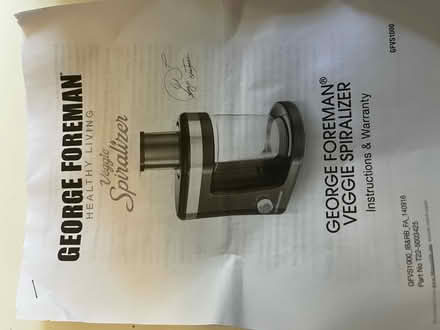 Photo of free Veggie Spiralizer (George Foreman) (Drummoyne) #2