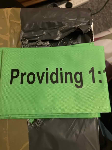 Photo of free 4x arm bands that say providing 1:1 (Lye Valley OX3) #1
