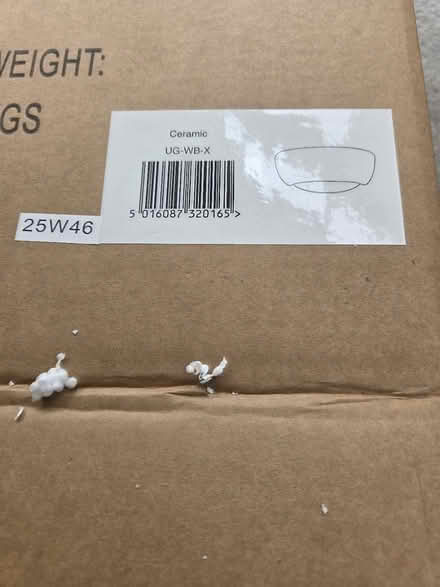 Photo of free Ceramic wall lights x 2 (Bedford MK41) #4