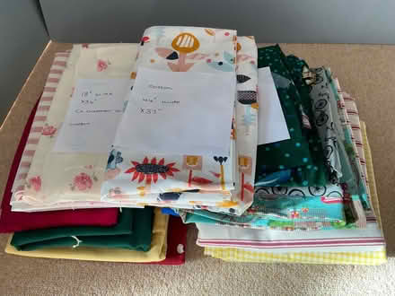 Photo of free Assortment of fabric offcuts (Cookham SL6) #1