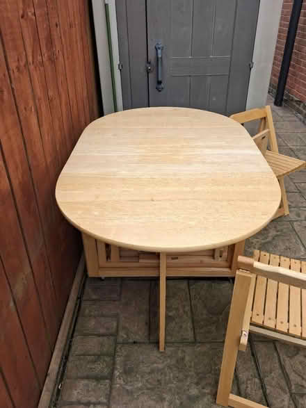 Photo of free Foldable Table With 4 Chairs (Nunthorpe TS8) #3