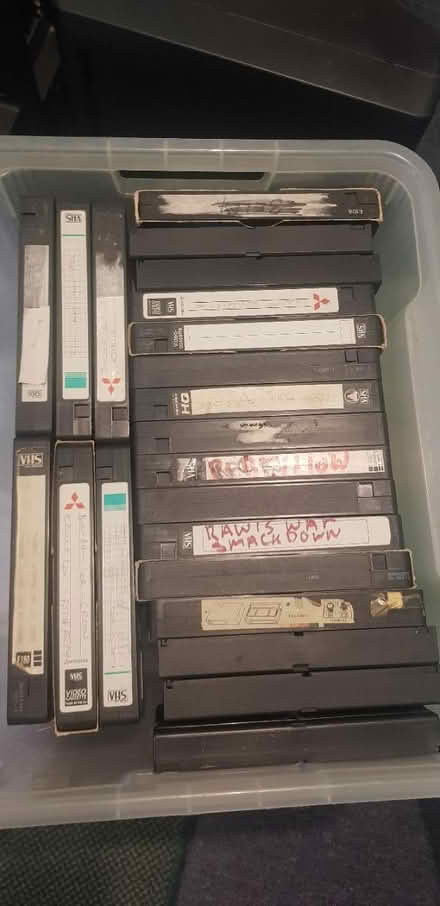 Photo of free 80 VHS tapes for enthusiast (Bates SW16) #2