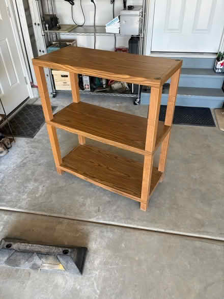Photo of free Faux wood shelf unit (Batavia) #1