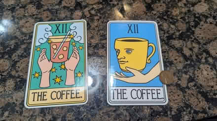 Photo of free Tarot card/coffee stickers (North Cambridge) #1