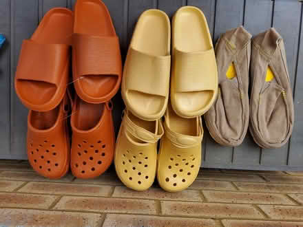 Photo of free Unisex crocs & sliders (Great Barford MK44) #1
