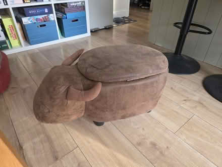 Photo of free Brown bull footrest and storage (Cople MK44) #2