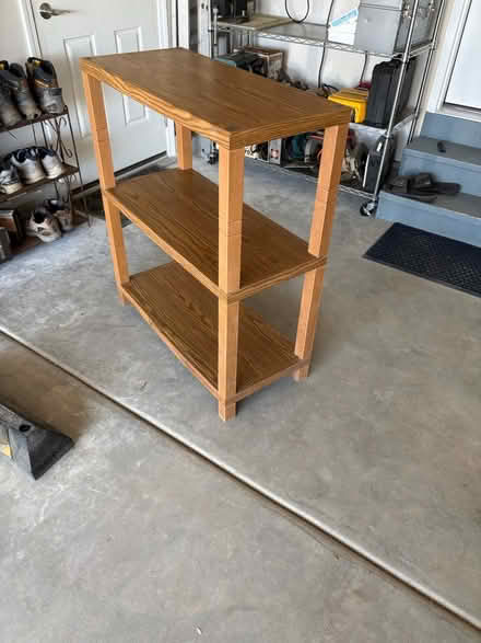 Photo of free Faux wood shelf unit (Batavia) #2