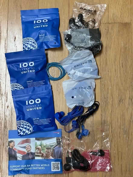 Photo of free Airline stereo earbuds (Near De Anza College) #1