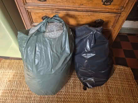 Photo of free 2 large bin bags of bubble wrap (Moorlands LA1) #1