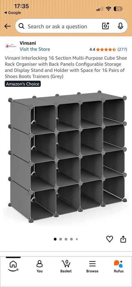 Photo of free Adjustable shoe storage (Reigate RH2) #1