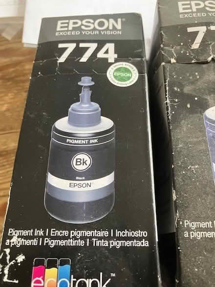 Photo of free Epson Ink 774 black in original boxes (Grandborough CV23) #1