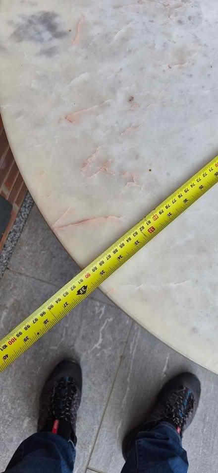 Photo of free Table and two chairs. Marble top (Kingswood ME17) #2