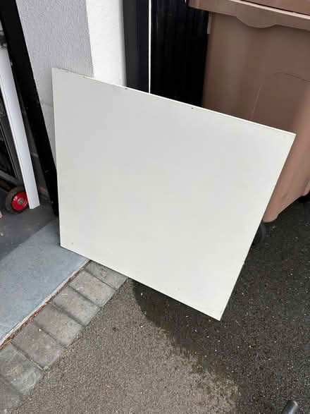 Photo of free White table 80 cms square (Wickford) #2