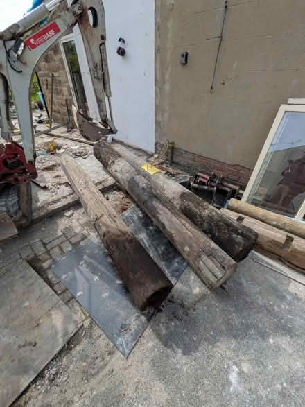 Photo of free Telegraph poles 8 foot approx x 11 (Belper DE56) #1