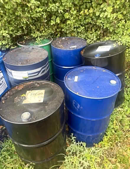 Photo of Metal (oil/storage) drum - garden (Stretford M32) #1