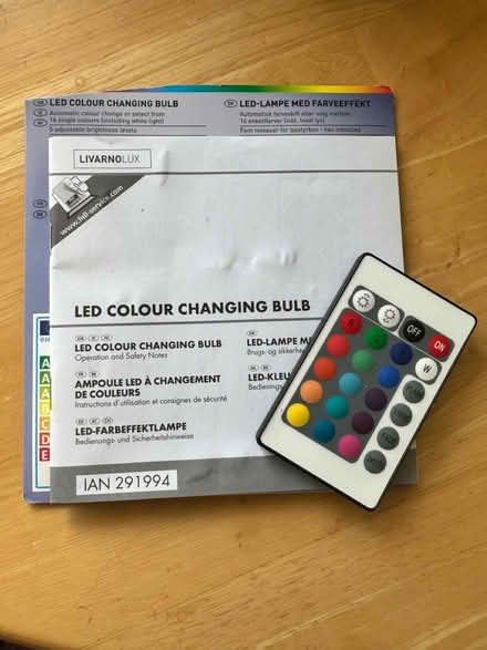 Photo of free Remote control for colour bulb (Brixton Hill SW2) #1
