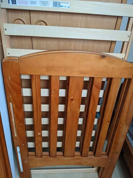 Photo of free Wooden cot (Throop) #2