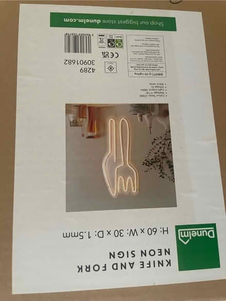 Photo of free Knife And Fork Neon Sign (Evington LE5) #1