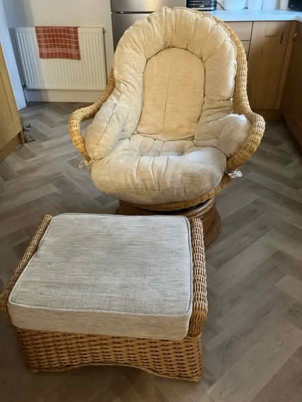 Photo of free Swivel chair footstool coffee table (Beauchief S8) #1