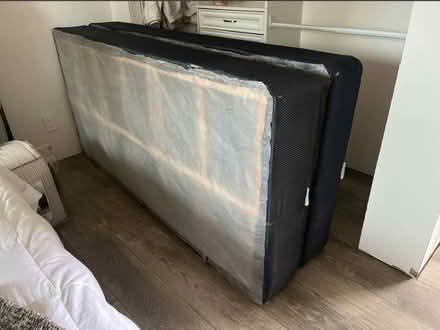 Photo of free King Split Box Spring & Metal Frame (Near Timberline and Prospect) #2