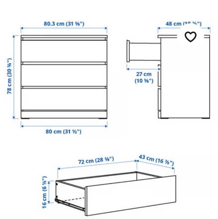 Photo of free Ikea MALM DRAWERS (Garthdee AB10) #3
