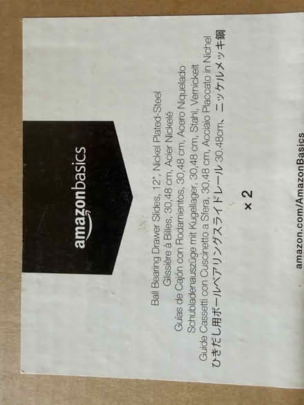 Photo of free 12” ball bearing drawer slide (Doylestown) #2