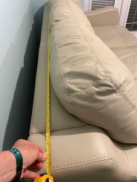 Photo of free Three seater leather sofa (Canton CF11) #3