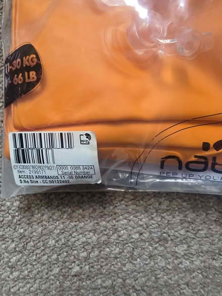 Photo of free Inflatable arm bands for children (Chingford Mount E4) #2