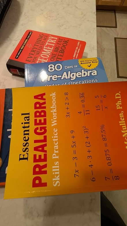 Photo of free Pre-algebra text plus (Groton, MA) #1