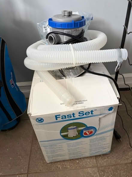 Photo of free Inflatable 8’ pool with filter (Spryfield) #2