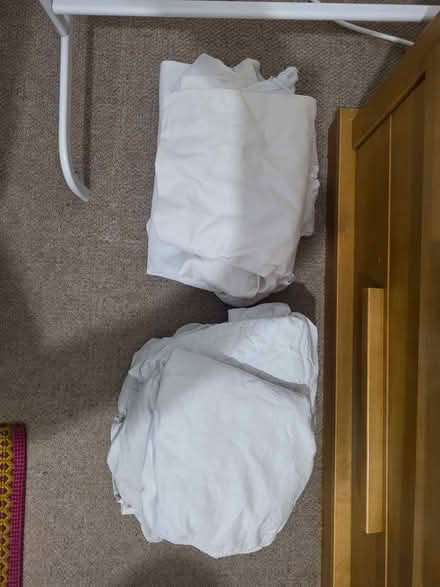 Photo of free Bundle of white fitted sheets & mattress protectors (Chingford Mount E4) #1